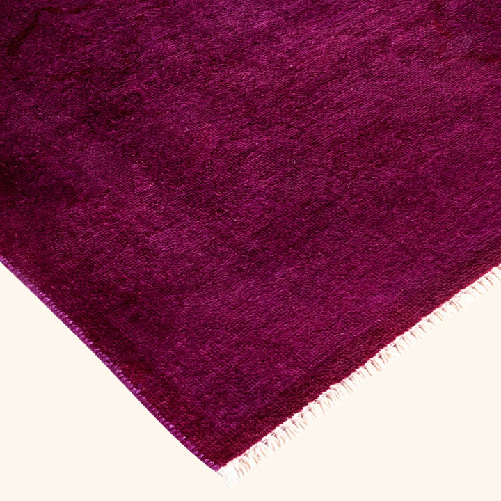 Pink Transitional Wool Rug - 7'11" x 9'9"