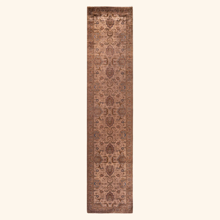 Natural Transitional Wool Rug - 2'7" x 12'4"