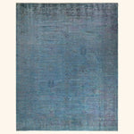 Blue Transitional Wool Rug - 7'10" x 9'9"