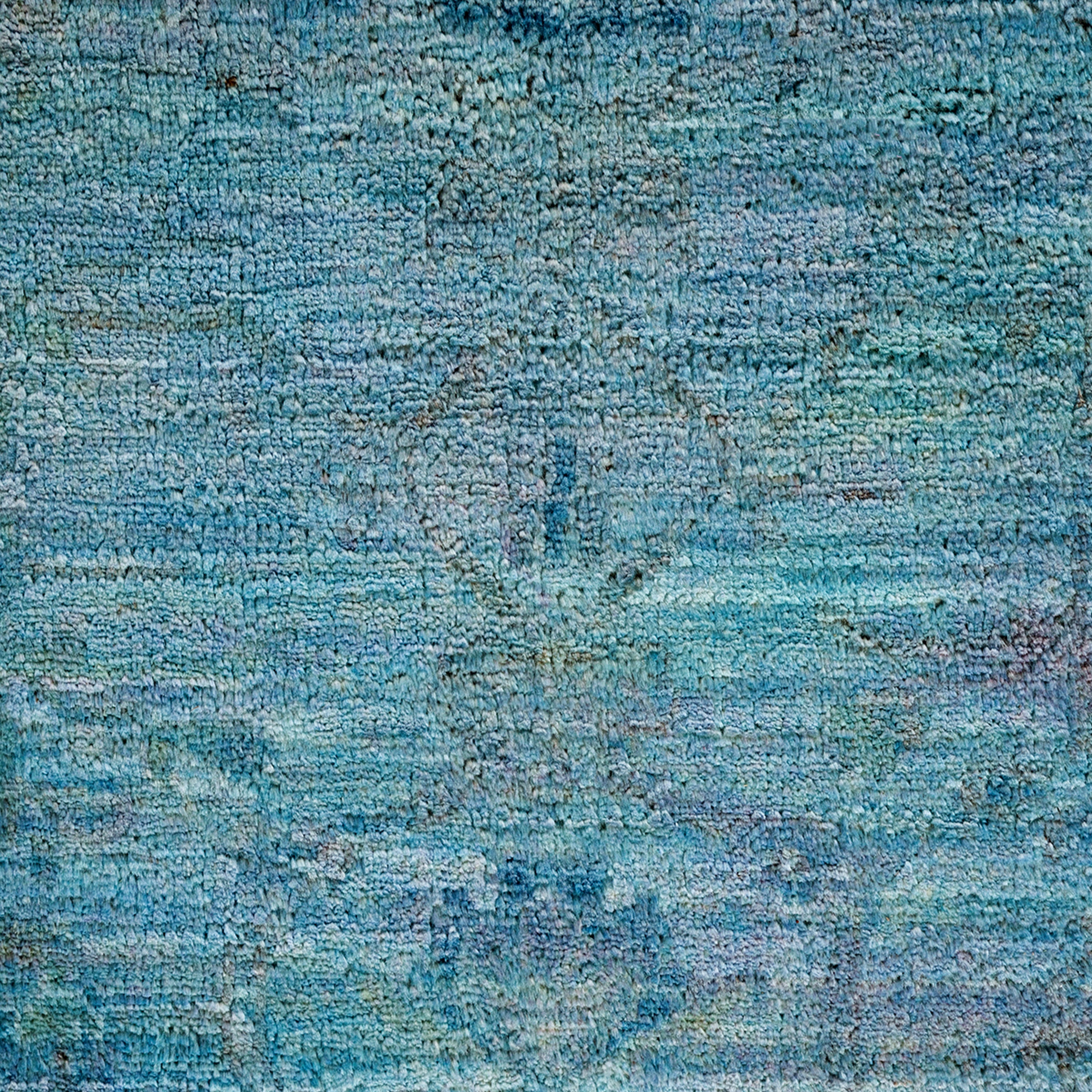 Blue Transitional Wool Rug - 7'10" x 9'9"