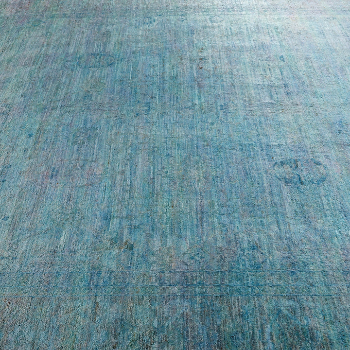 Blue Transitional Wool Rug - 7'10" x 9'9"