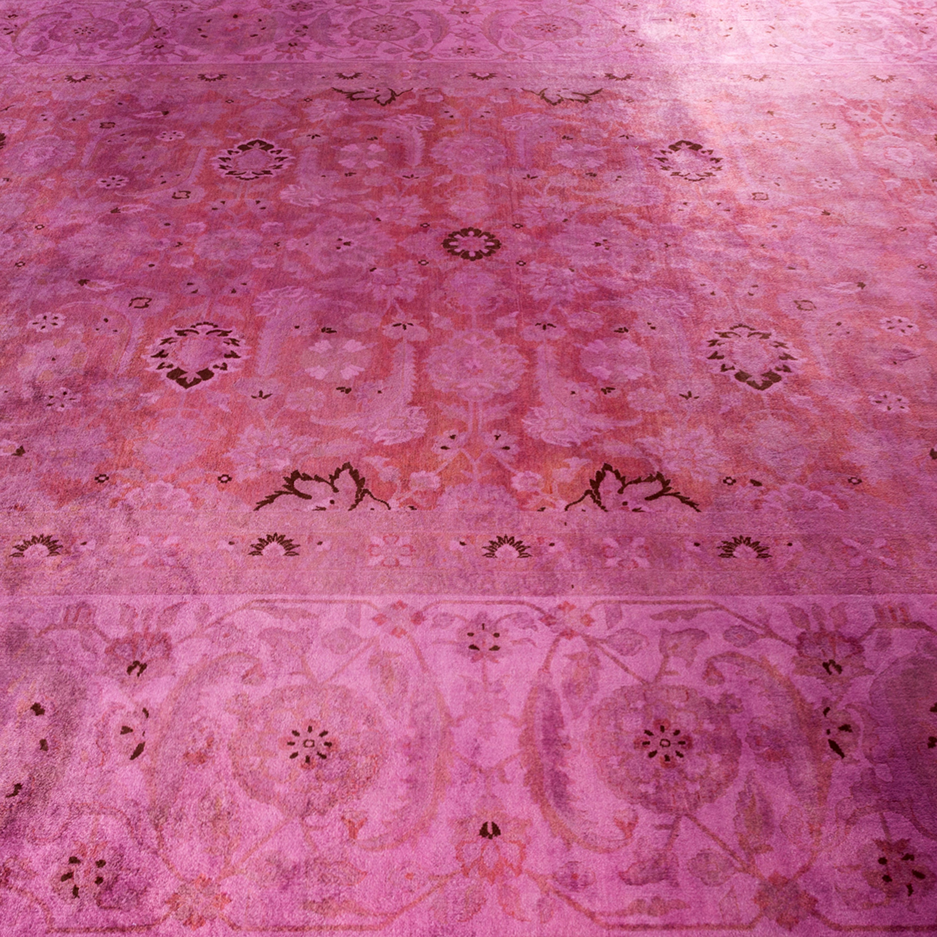 Purple Transitional Wool Rug - 10'4" x 14'1"