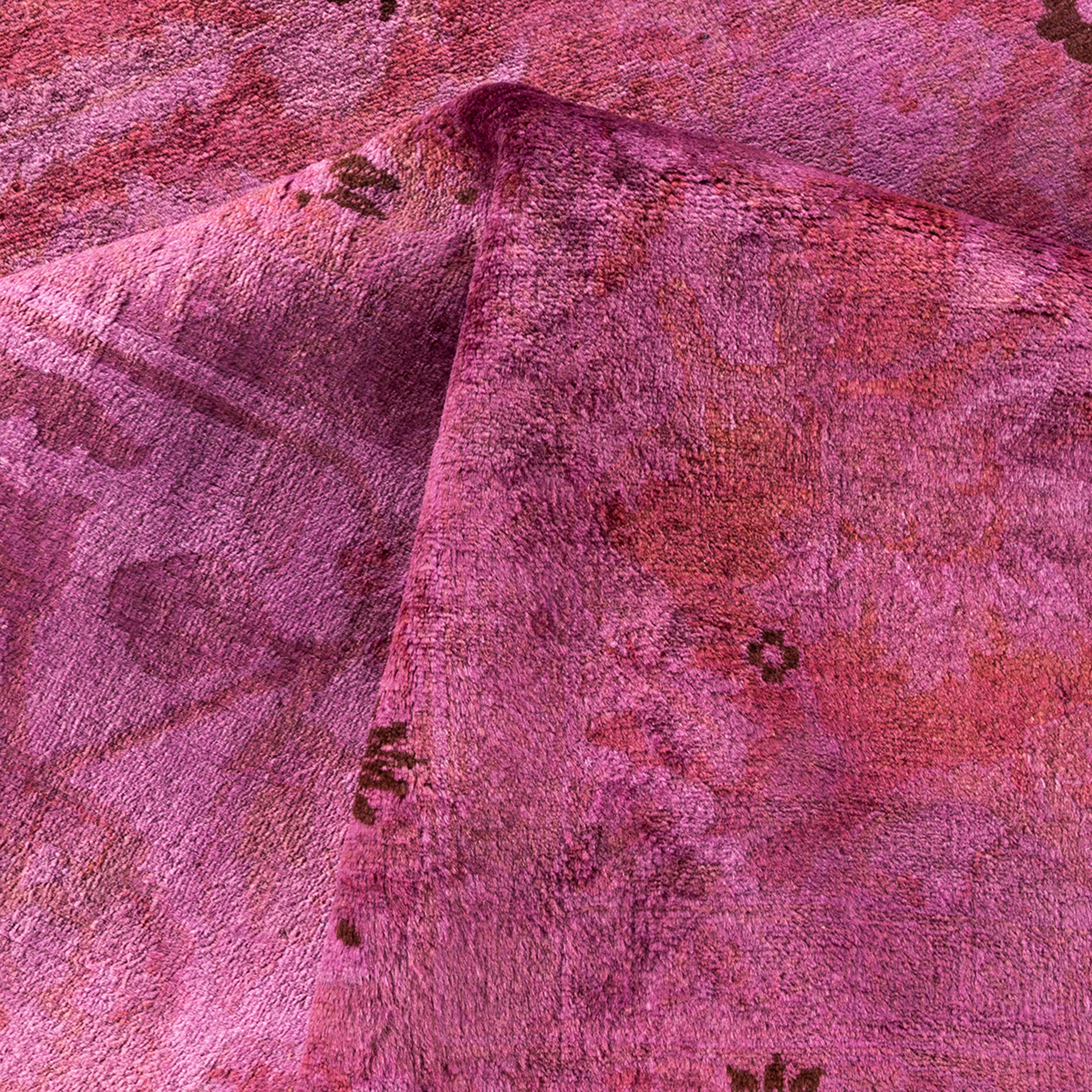 Purple Transitional Wool Rug - 10'4" x 14'1"