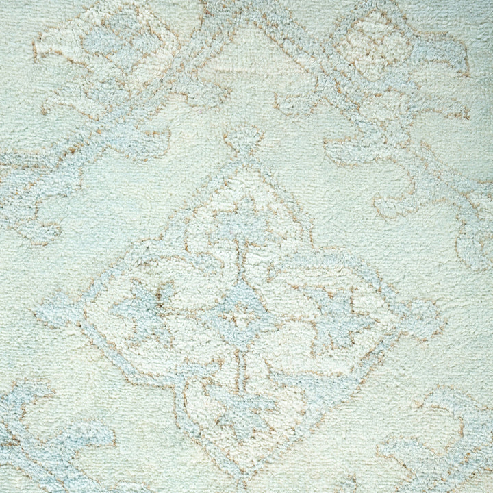 Blue Transitional Wool Rug - 6'2" x 12'2"