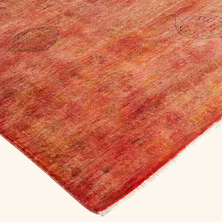Pink Transitional Wool Rug - 10'1" x 14'1"