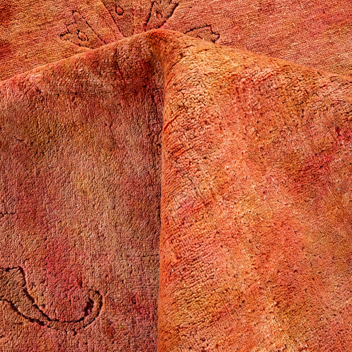 Pink Transitional Wool Rug - 10'1" x 14'1"