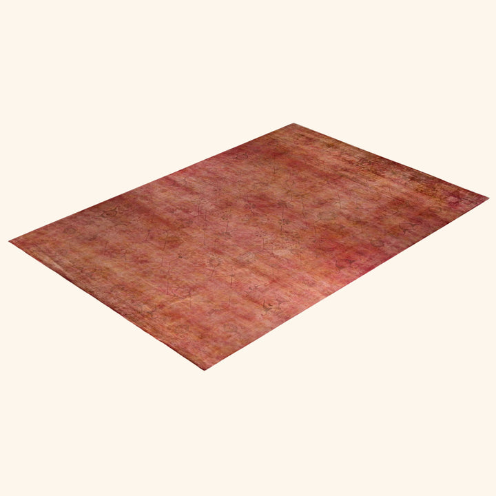 Pink Transitional Wool Rug - 10'1" x 14'1"