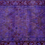 Purple Transitional Wool Rug - 2'5" x 10'2"