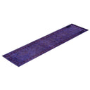 Purple Transitional Wool Rug - 2'5" x 10'2"