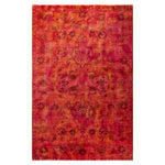 Orange Transitional Wool Rug - 5'2" x 7'10"