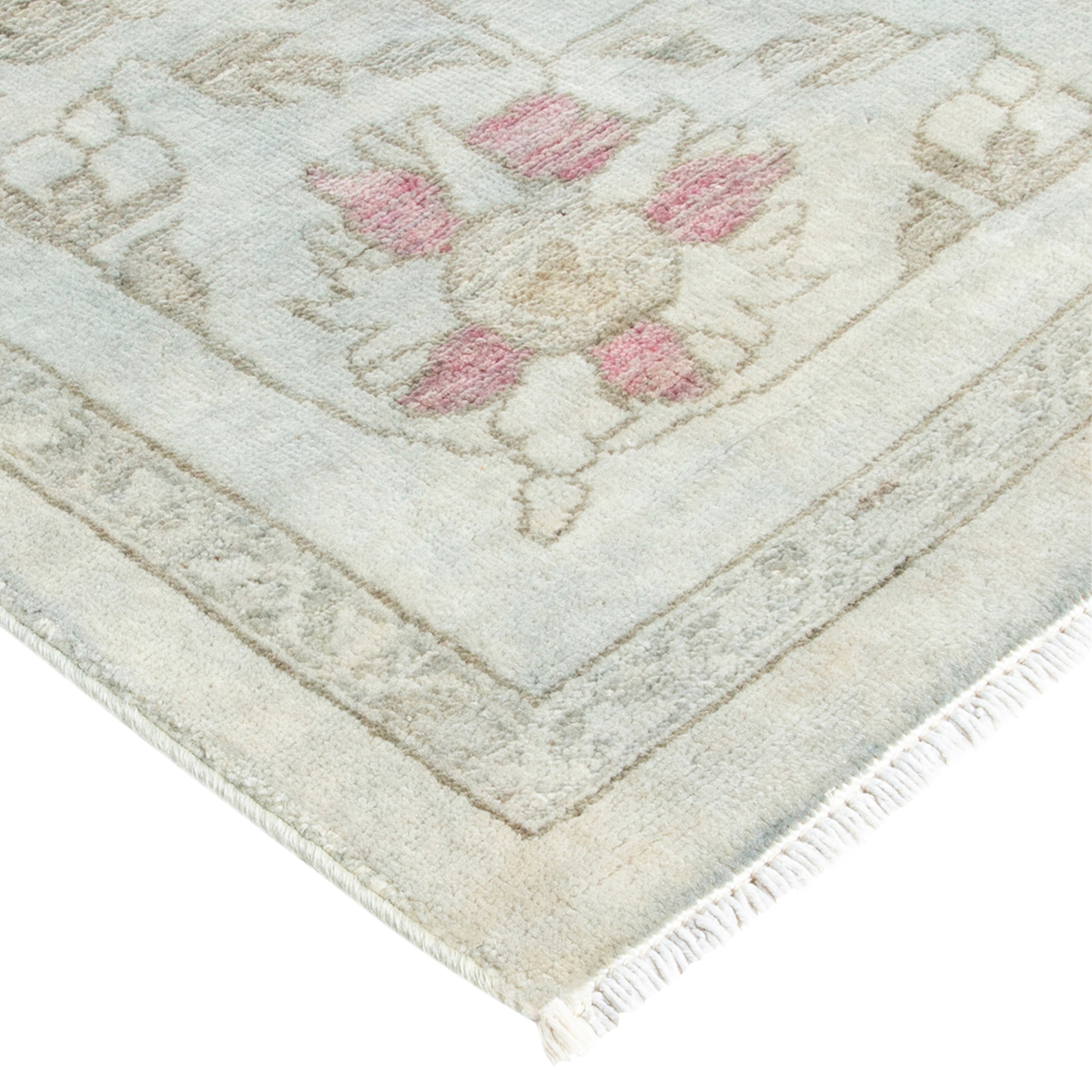 Grey Transitional Wool Rug - 7'10" x 10'1"