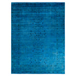 Blue Transitional Wool Rug - 9'1" x 12'