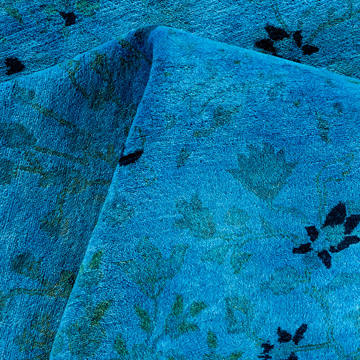 Blue Transitional Wool Rug - 9'1" x 12'