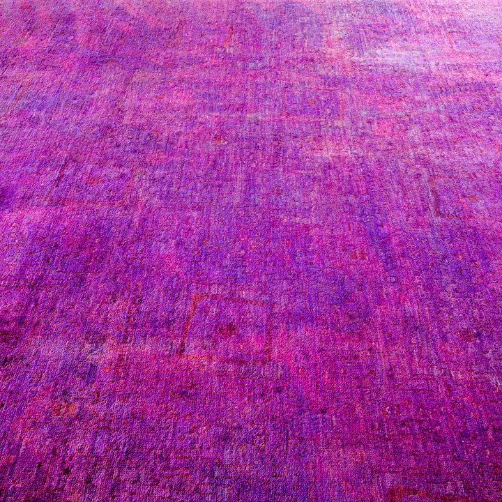 Purple Transitional Wool Rug - 8'1" x 9'10"