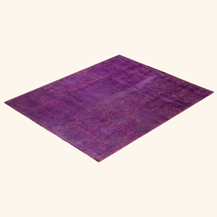 Purple Transitional Wool Rug - 8'1" x 9'10"