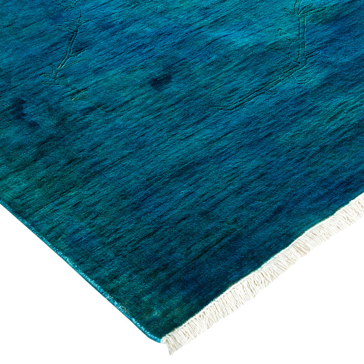 Blue Transitional Wool Rug - 10'2" x 13'9"