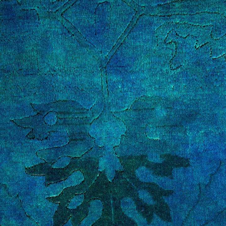 Blue Transitional Wool Rug - 10'2" x 13'9"