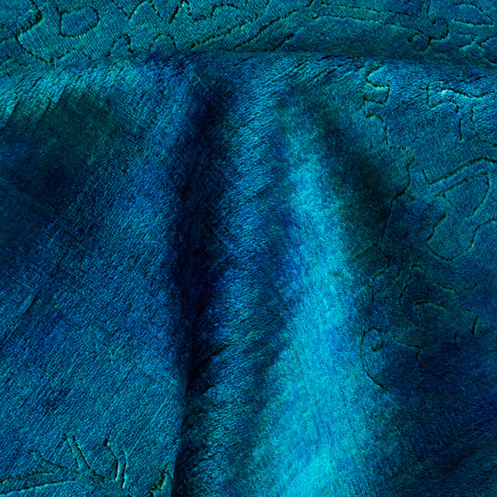 Blue Transitional Wool Rug - 10'2" x 13'9"