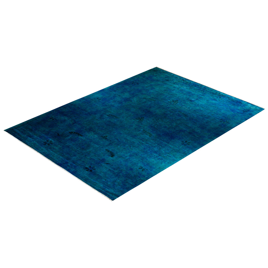 Blue Transitional Wool Rug - 10'2" x 13'9"