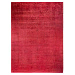 Pink Transitional Wool Rug - 8'10" x 12'2"