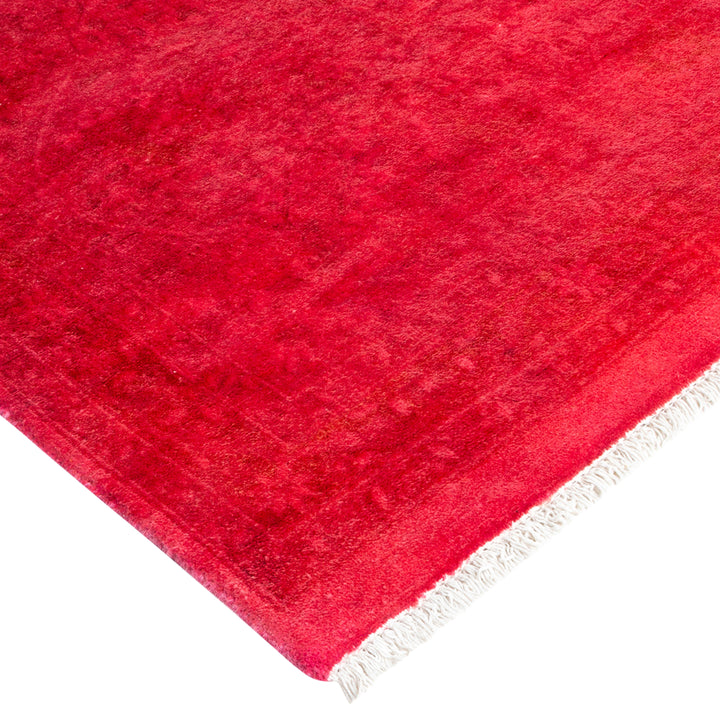 Pink Transitional Wool Rug - 8'10" x 12'2"