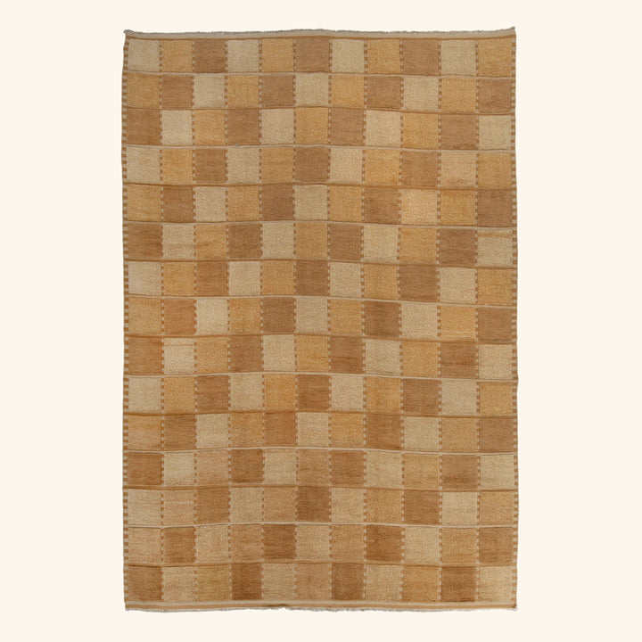 Image for Brown Multicolored Swedish-Inspired Wool Rug - 10' x 14'