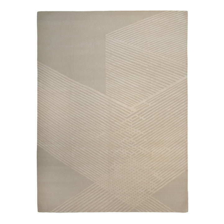 Contemporary Wool/Silk/Linen Rug - 9' x 12'