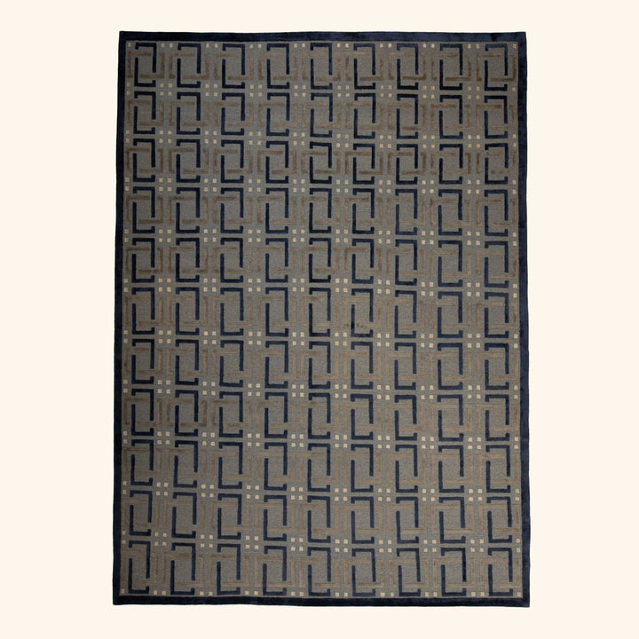 Contemporary Wool/Silk Rug - 10' x 14'