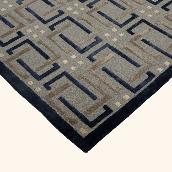 Contemporary Wool/Silk Rug - 10' x 14'