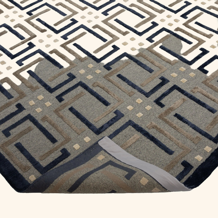 Contemporary Wool/Silk Rug - 10' x 14'