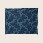 Teal Bold Floral Linen Placemat