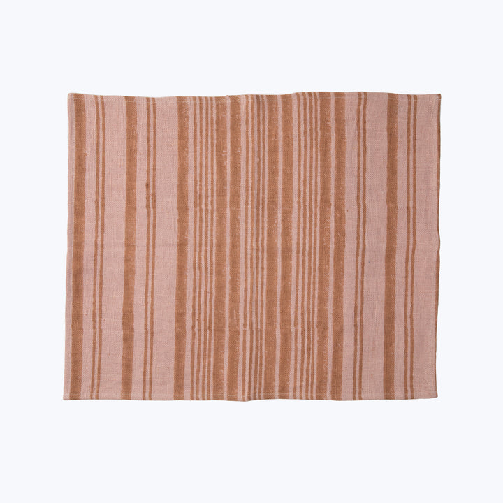 Coconut Pink Stripe Linen Placemat