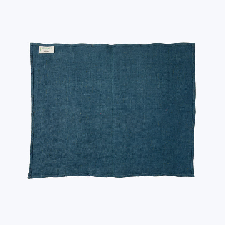 Teal Light Floral Linen Placemat