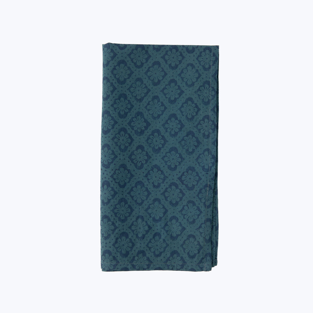 Teal Medallion Napkin