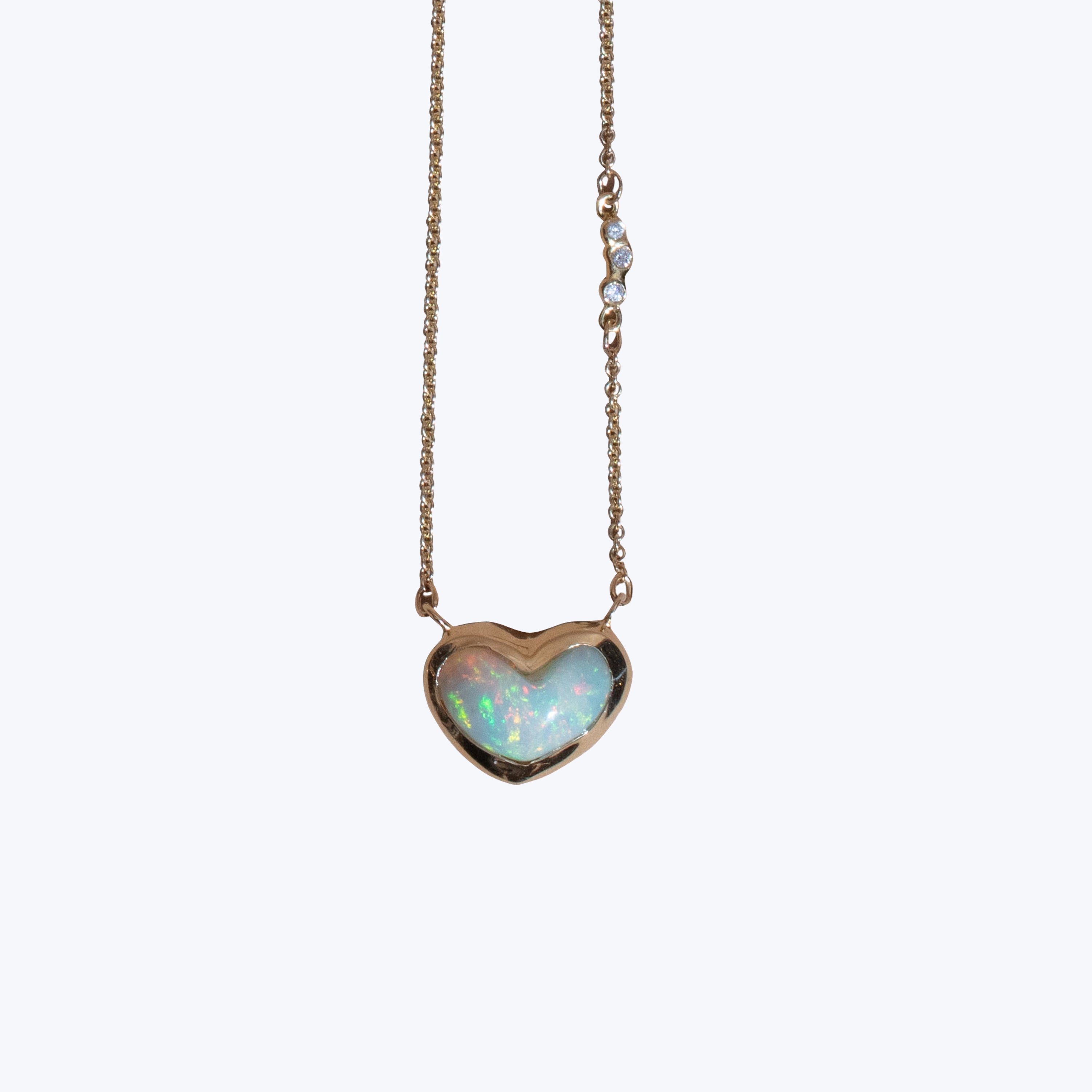 Wild Heart Opal + Diamond Pendant