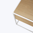 Monolit Bedside Table Beige, White