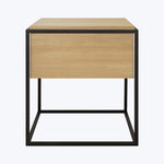 Monolit Bedside Table Beige, black