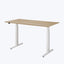 Adjustable Desk with White Metal Legs 55.5"W