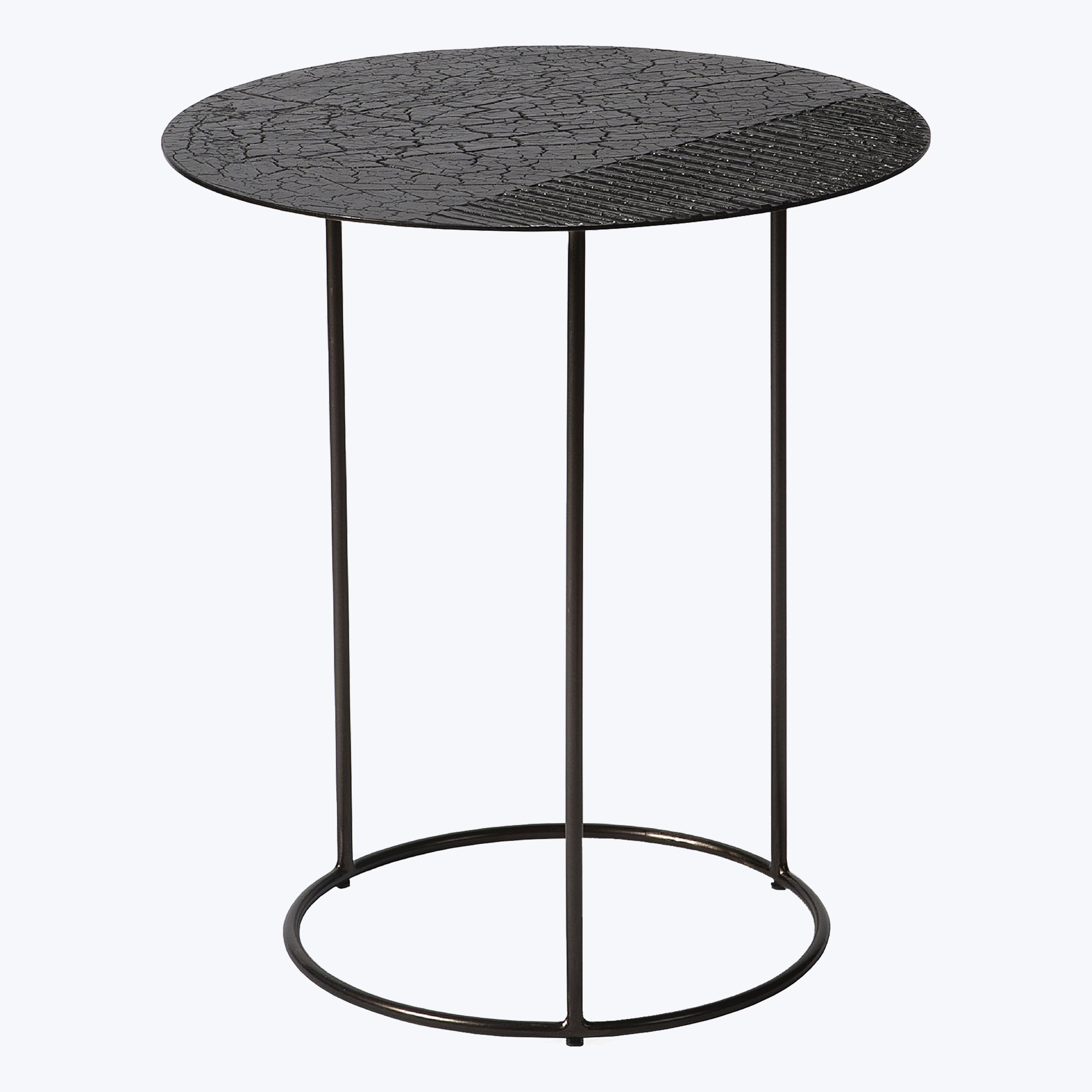 Celeste Side Table 18"W x 20"H / Black