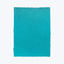 Vibrant turquoise textured rectangle with sparkling glittery surface on white.