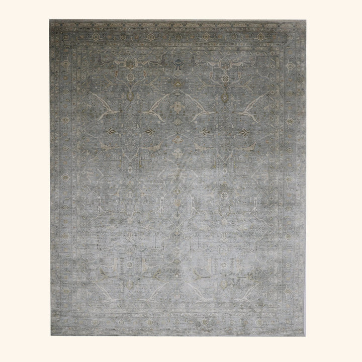 Transitional Silk Rug - 9' x 12'