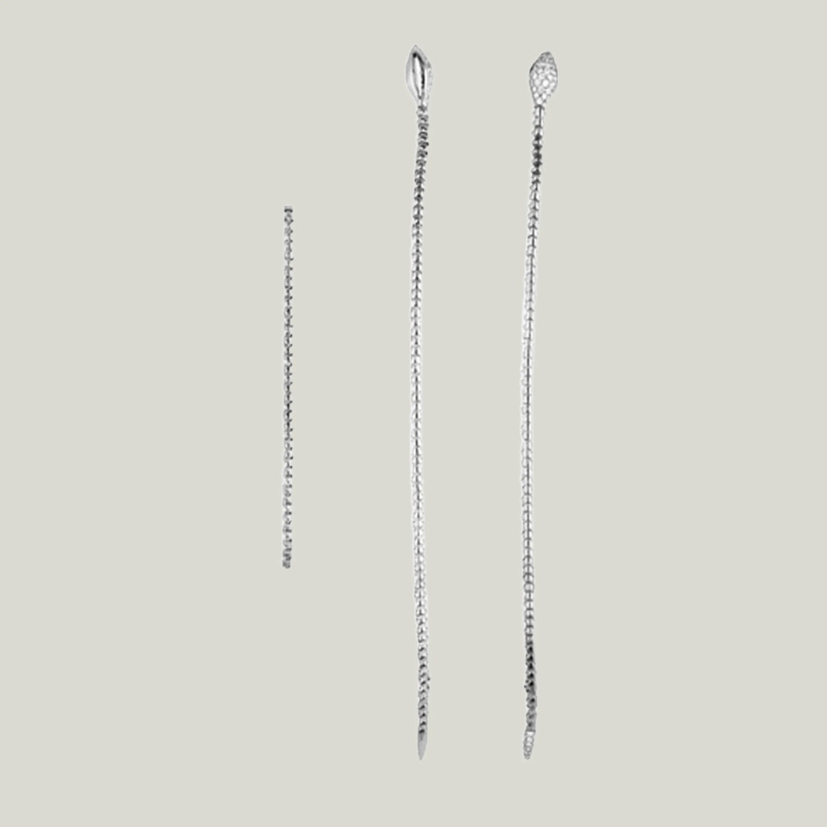 Full Diamond Head & Rattler Bracelet - White Gold – abc carpet & home