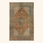 Blue Vintage Traditional Bidjav Wool Rug - 4'6" x 7'3"