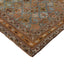 Light Blue and Orange Vintage Traditional Ghabhgaie Wool Rug - 3'4" x 11'1"