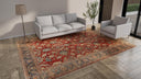 Orange Vintage Persian Sultanabad Rug - 8'10" x 12'6"