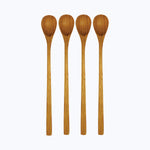 Teak Long Spoons, Set of 4