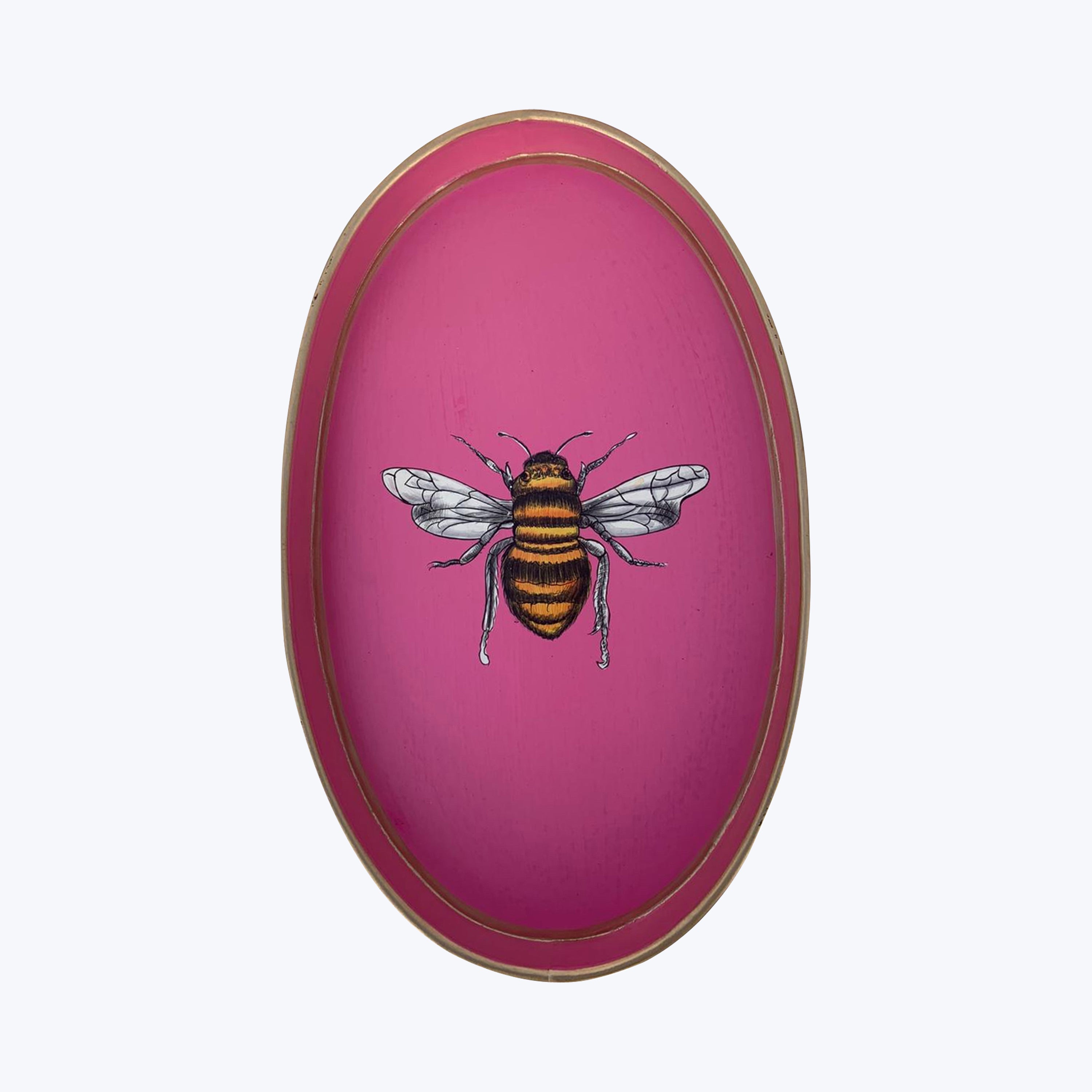 Pink Bee Iron Tray