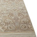 Cream Transitional Silk Rug - 9'11" x 14'3"