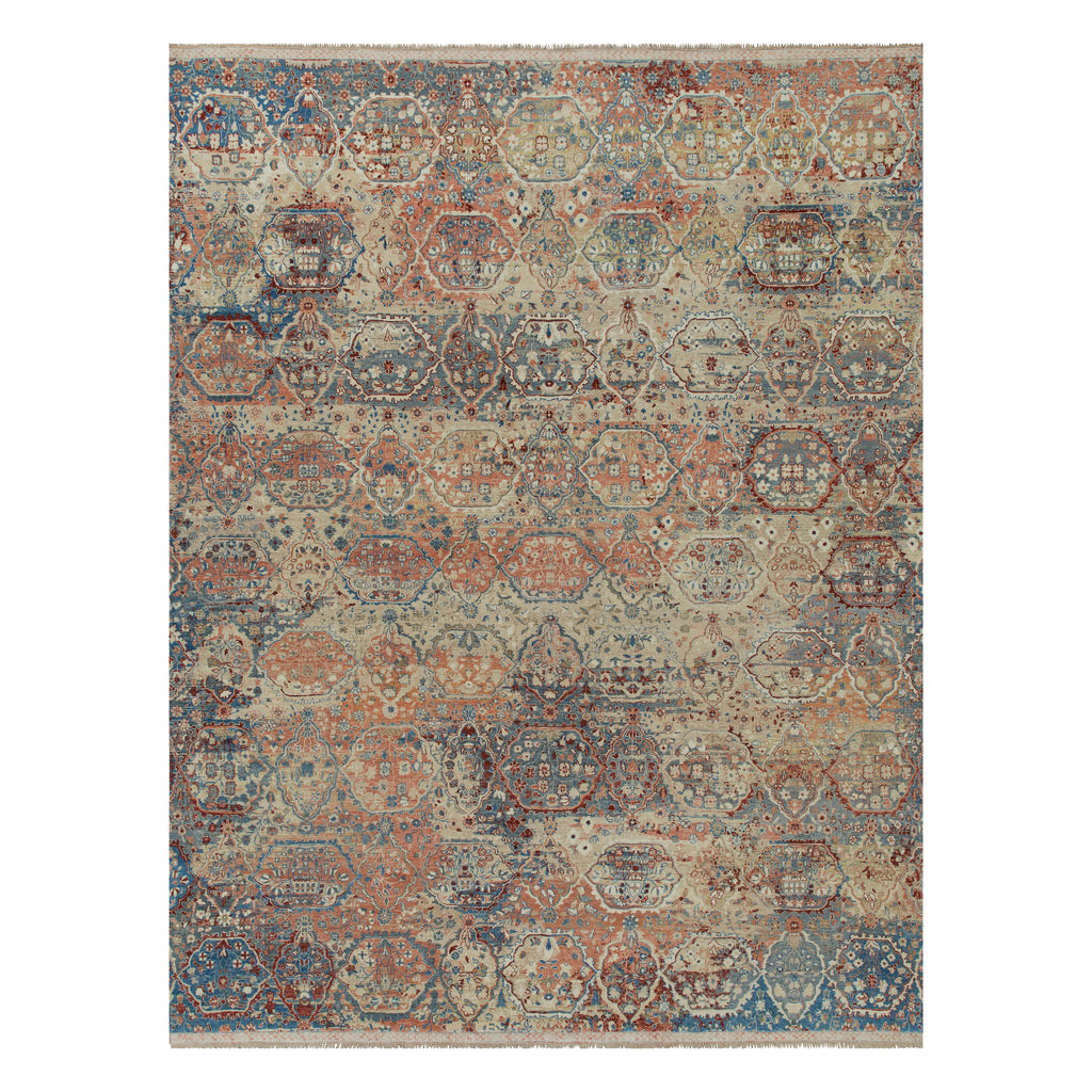 Multicolored Transitional Wool Rug - 9' x 12'1"