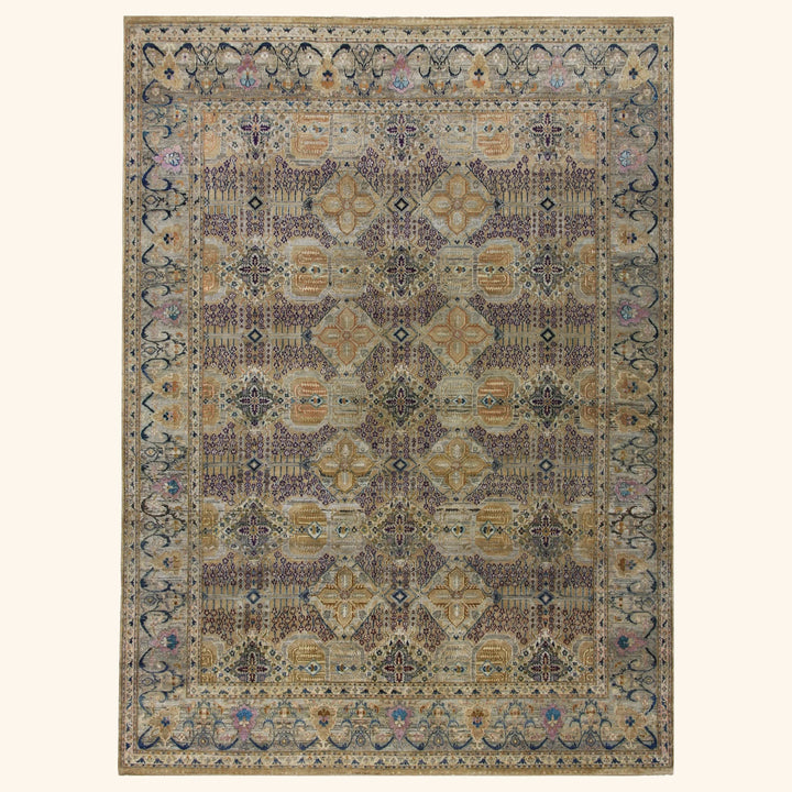 Purple Alchemy Transitional Silk Wool Blend Rug - 8'10 x 12'3"